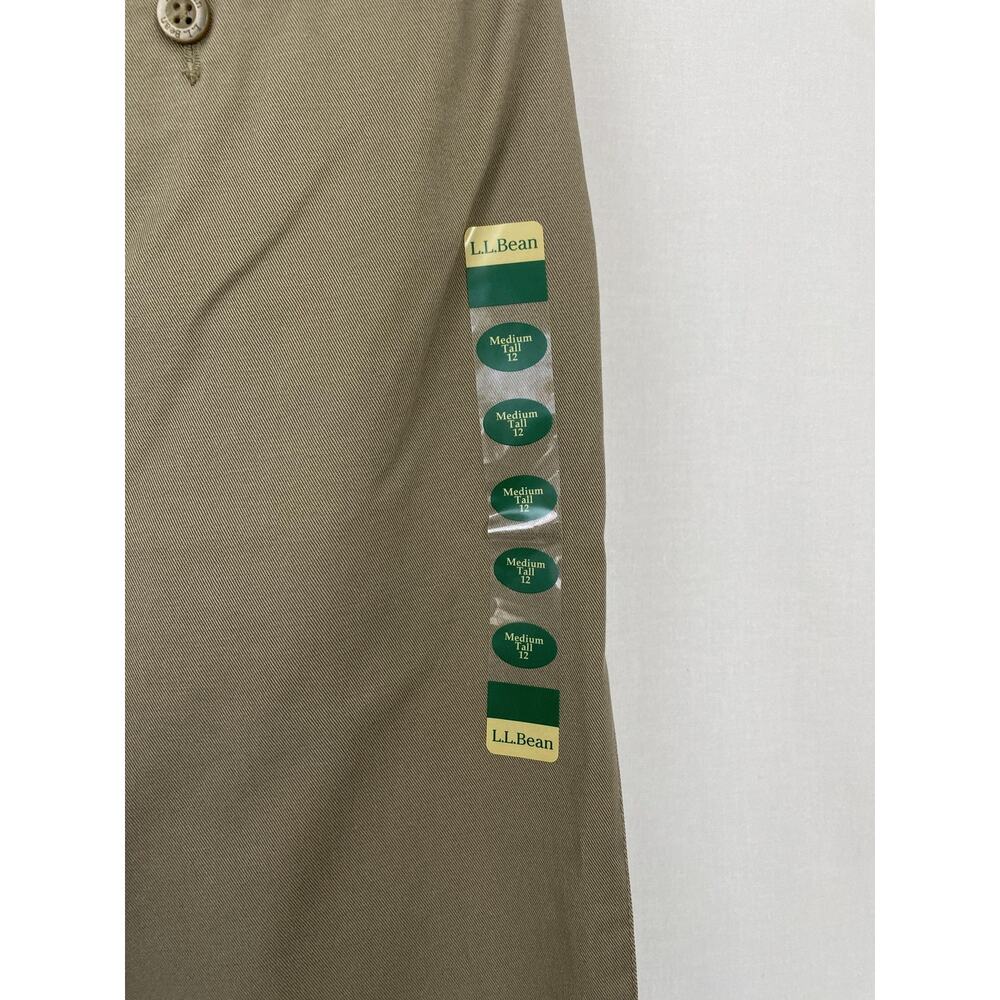 L.L.Bean Pants Womens 12 Medium Tall Brown Classic Fit Chino Wrinkle Free 32x32 - Picture 3 of 16